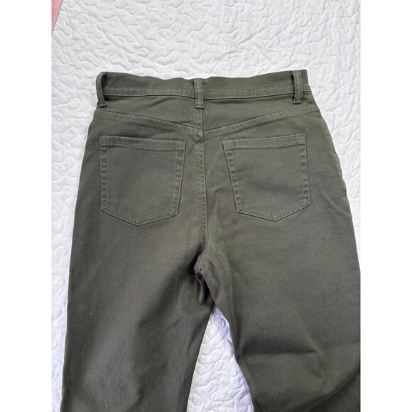 Gloria Vanderbilt Olive Green Straight Leg Denim Jeans size 6 short - Picture 5 of 5